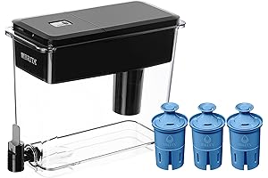 BRITA Large Water Dispenser for Tap and Drinking Water with 3 Elite Filters