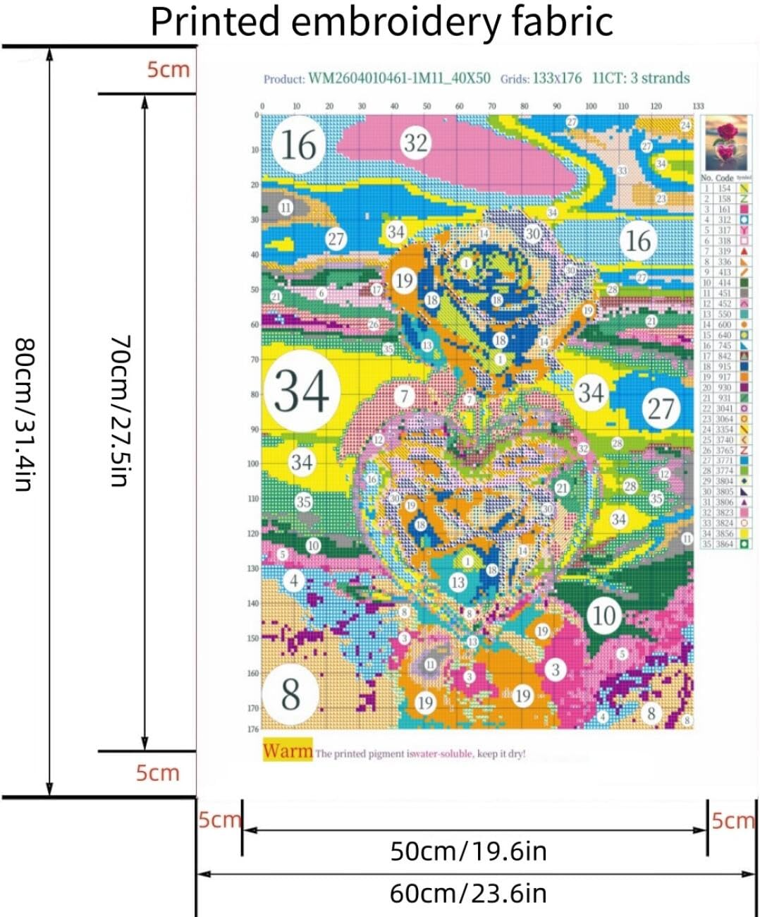 Bead Embroidery Kits Coppia Di Anziani Dei Cartoni Animati Set Di Ricamo Per Adulti Con Perline Rotonde Per Set Di Ricamos，Artigianato，Punto Croce Fai Da Te Per Principianti 9CT 50x70cm