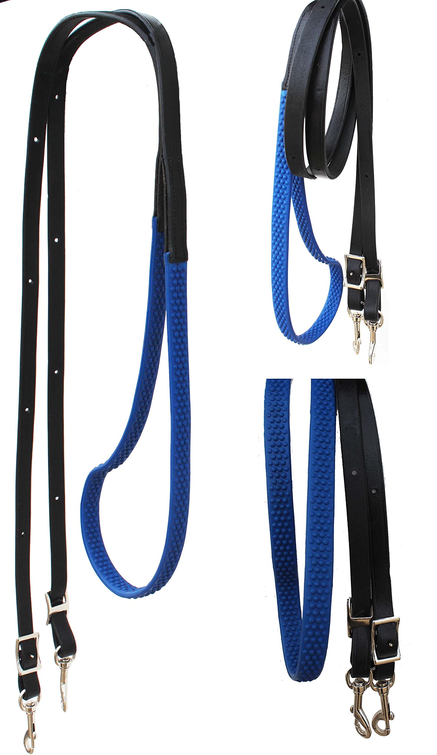 CHALLENGER Horse Western 805LR14RB - Redini in pelle nera con impugnatura in gomma, colore: Blu