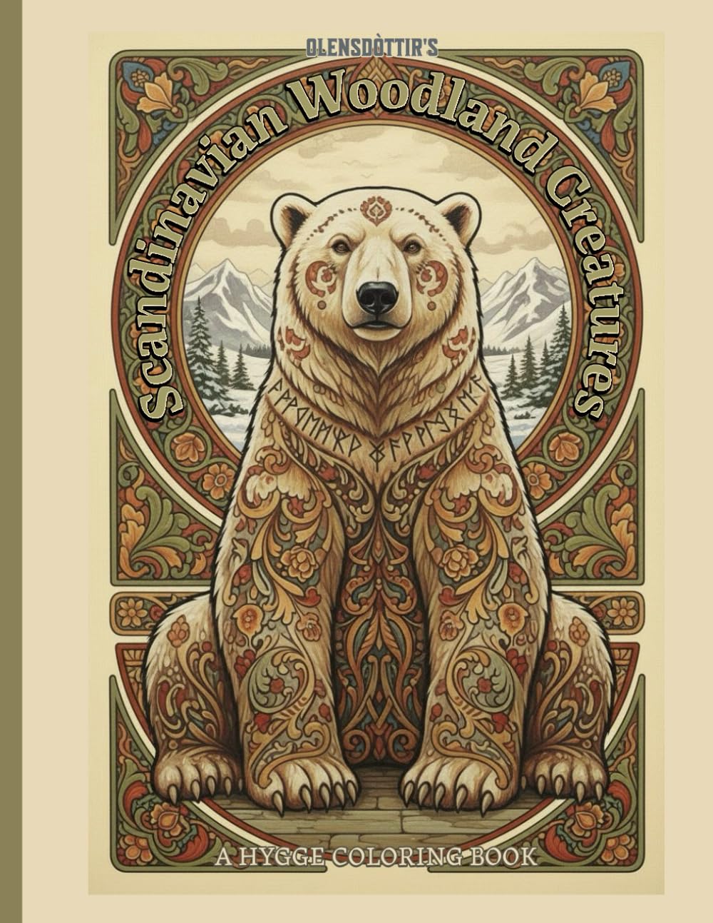 Scandinavian Woodland Creatures: A Hygge Coloring Book