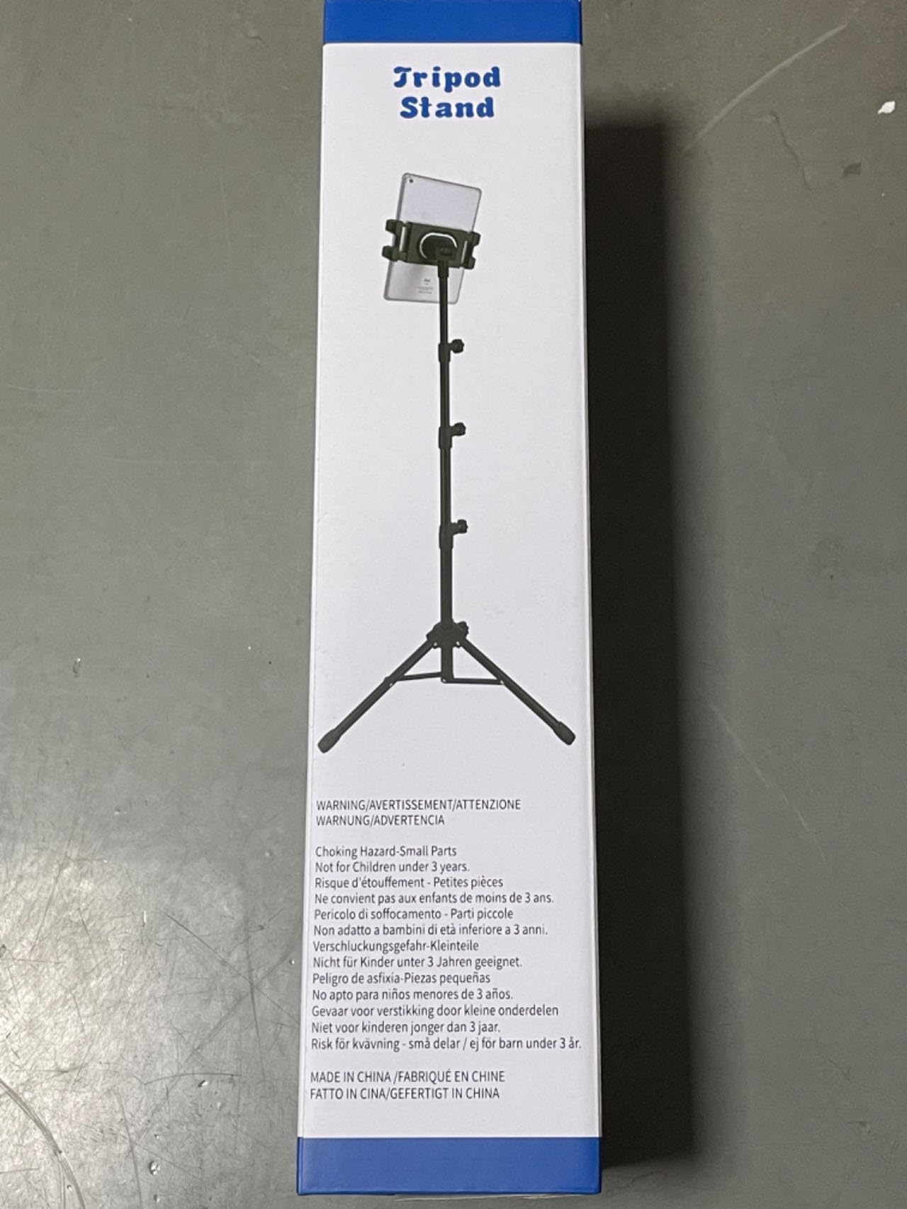 Statyw podłogowy do tabletu iPad 7-10 cali, składany, z etui transportowym