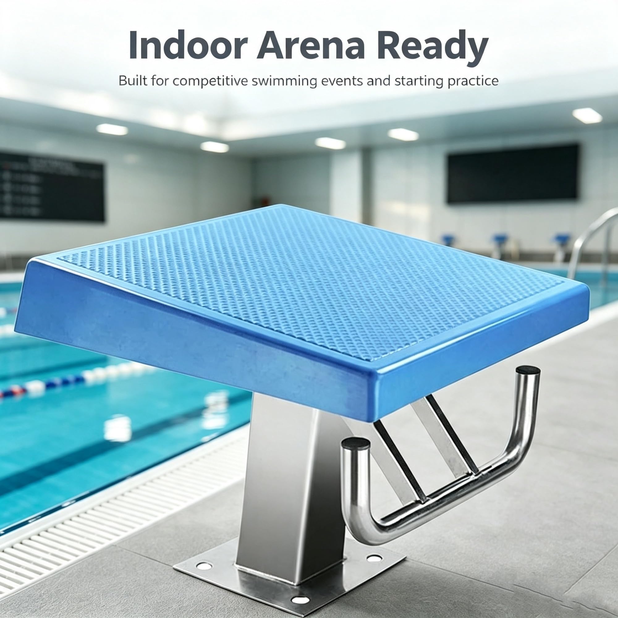 Vnook Plongeoir Robuste, Bloc de départ de Natation, Acier Inoxydable 304