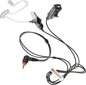 Oreillette Discrète Avec Micro Pour Motorola SL7550 / SL1K / SL4010 / SL1600 – Tube Transparent, Clip Rotatif, Qualité Pro