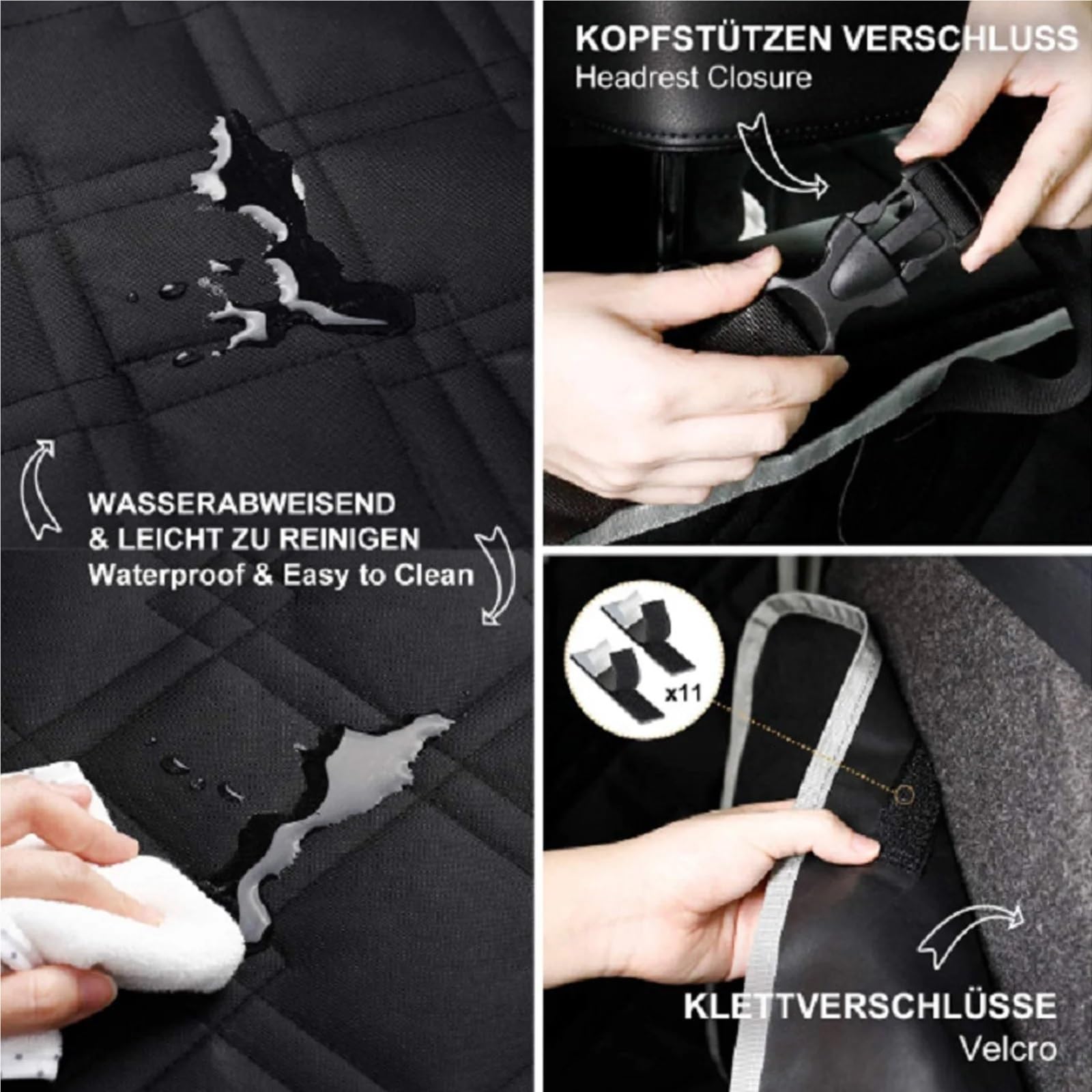 Alfombrilla Maletero Coche Funda para Asiento Trasero con Hamaca para Perro, Compatible BMW X3, X5, E53, E70, G05, F15, X6, X7 y G07