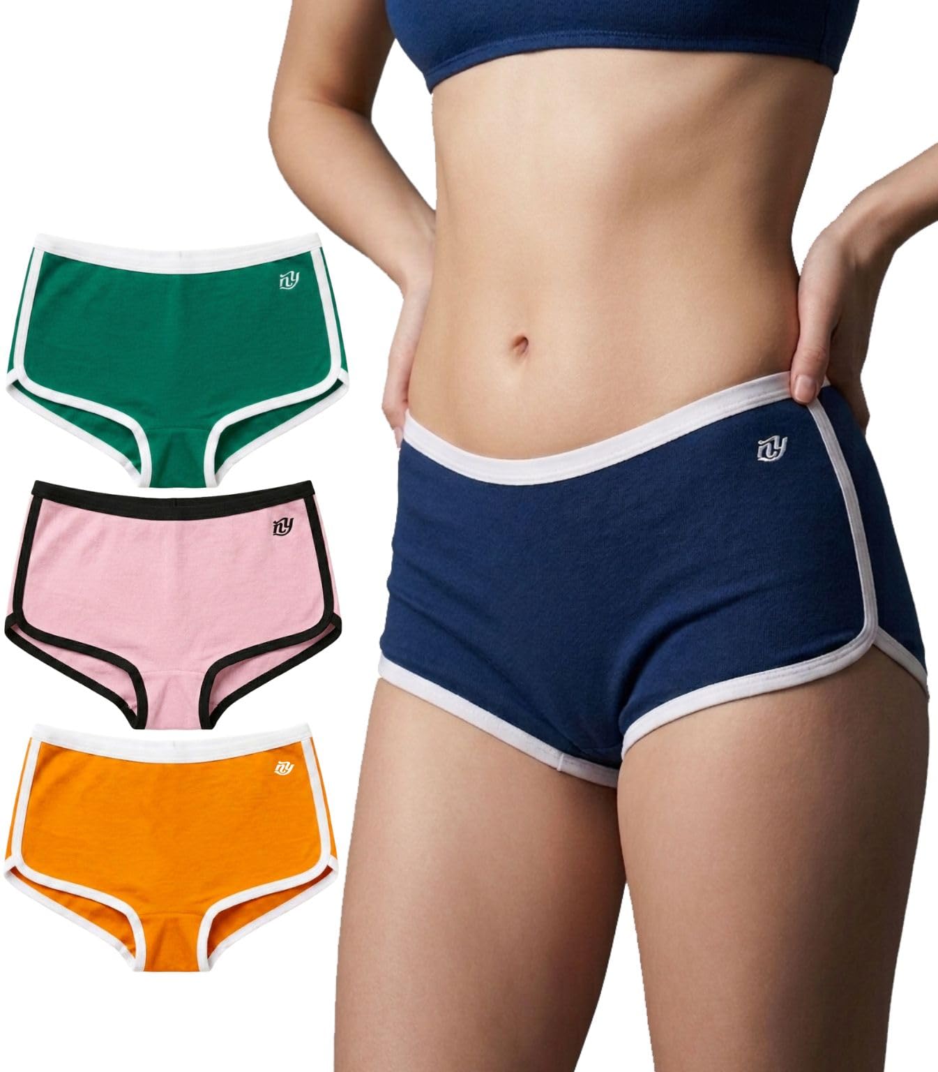 nicsy Women’s Cotton Boyshorts Underwear | Stretch Mid-Rise Panty Shorts | Soft Breathable Ladies Boxer Briefs | Comfortable Innerwear-picture-55