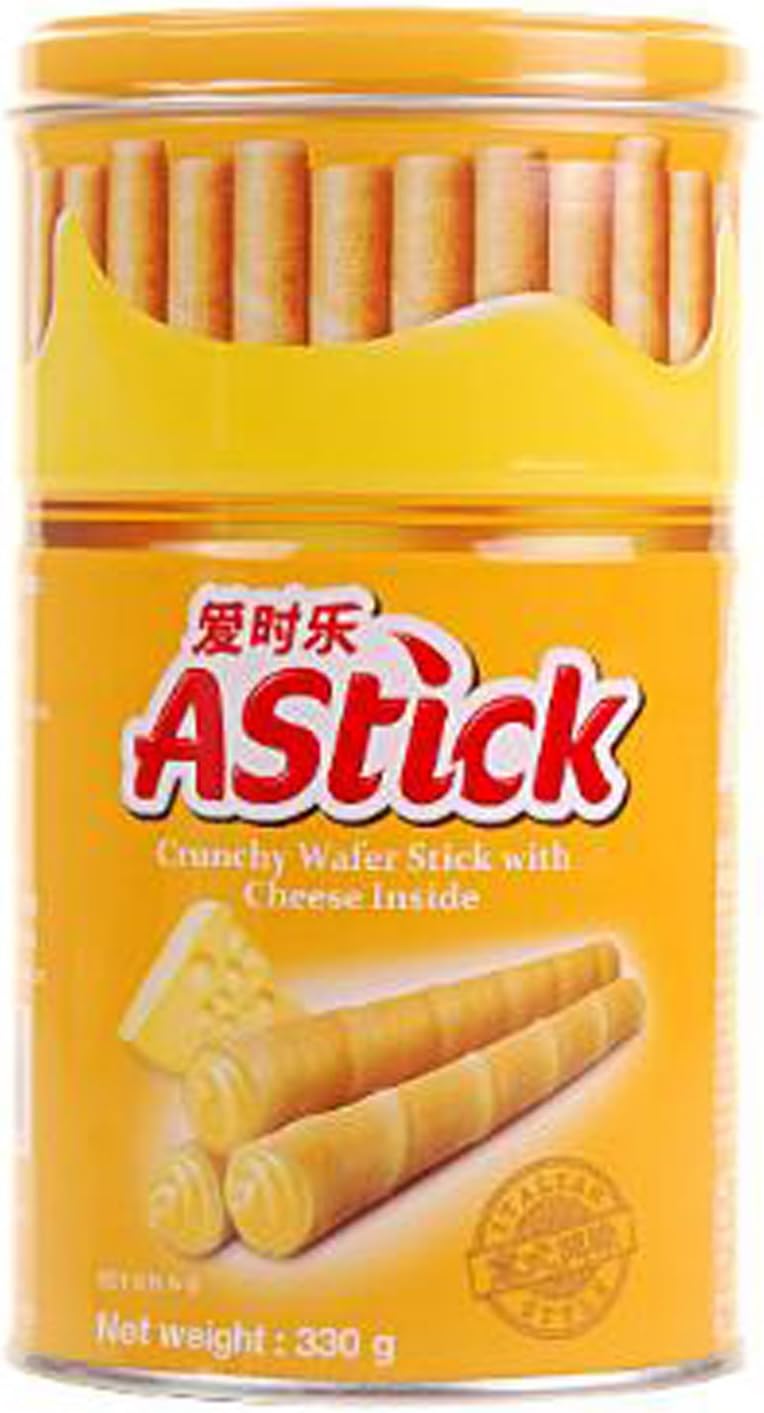 Instant snack from Indonesia Astick wafer stick can package cheese flavor 10.5oz