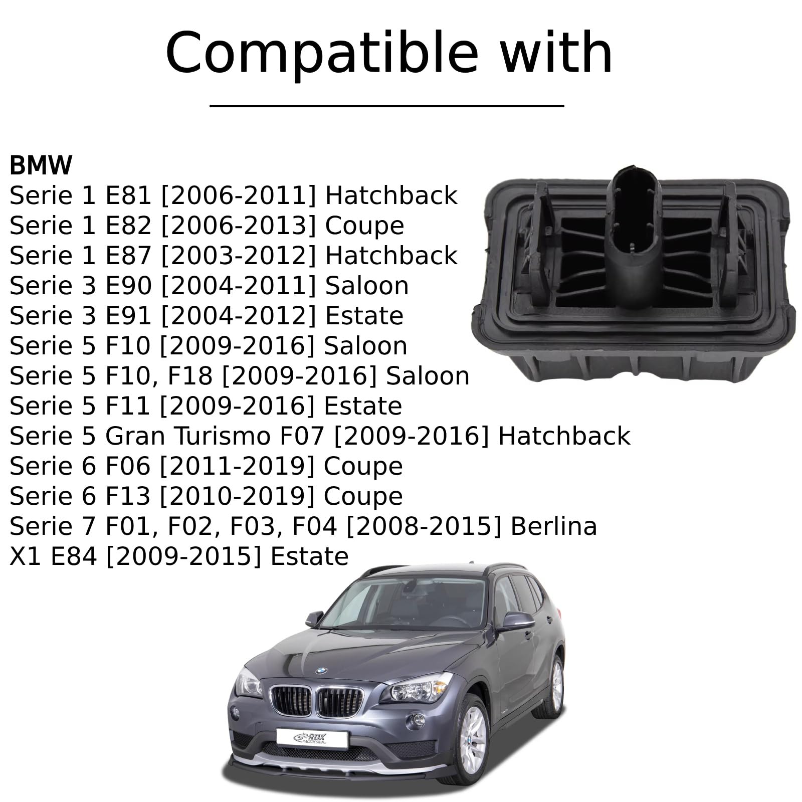 Twowinds - Taco de Goma Elevador 51717123311 Compatible con BMW E81, E90, E91-51717237195 - Alojamiento Gato - Protección de Bajos