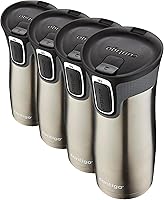 Vista 26 de Contigo AUTOSEAL West Loop - Taza de viaje de acero inoxidable aislada al vacío con tapa fácil de limpiar, 12 onzas, arándano