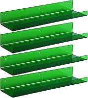 Vista 6 de upsimples Estantes acrílicos para decoración de pared, estante de exhibición de 15 pulgadas, organizador de perfumes para baño, dormitorio, sala