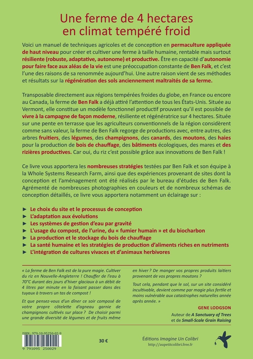 Une ferme résiliente et productive pour vivre à la campagne - une approche innovante de la permaculture et de la conception globale de systèmes, ... du fermier, de l'architecte et du paysagiste