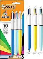 Vista 12 de BIC - Bolígrafo retráctil original de 4 colores con punta media de 1.0 mm, 3 unidades con tinta surtida