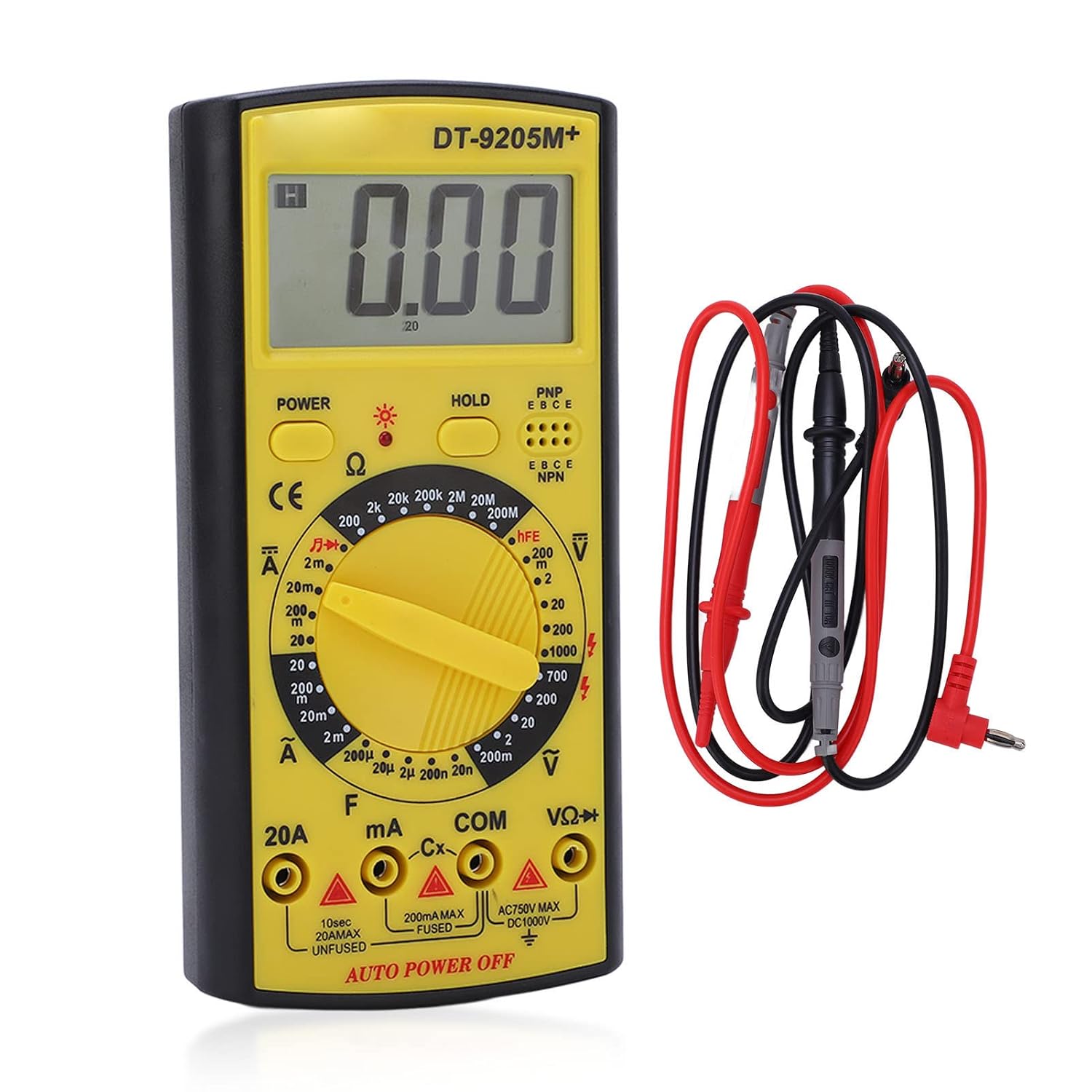Digital Multimeter LCD Screen Voltage Current Resistance Capacitance