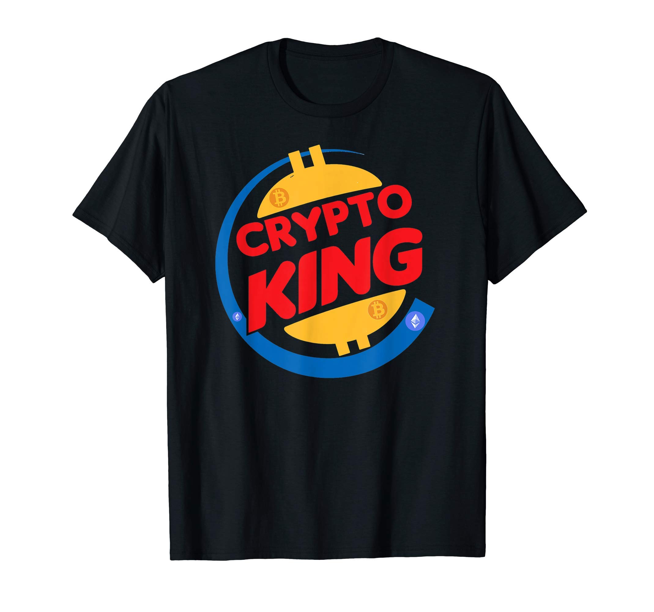 Crypto King , Crypto Currency , Bitcoin And Ethereum T-Shirt