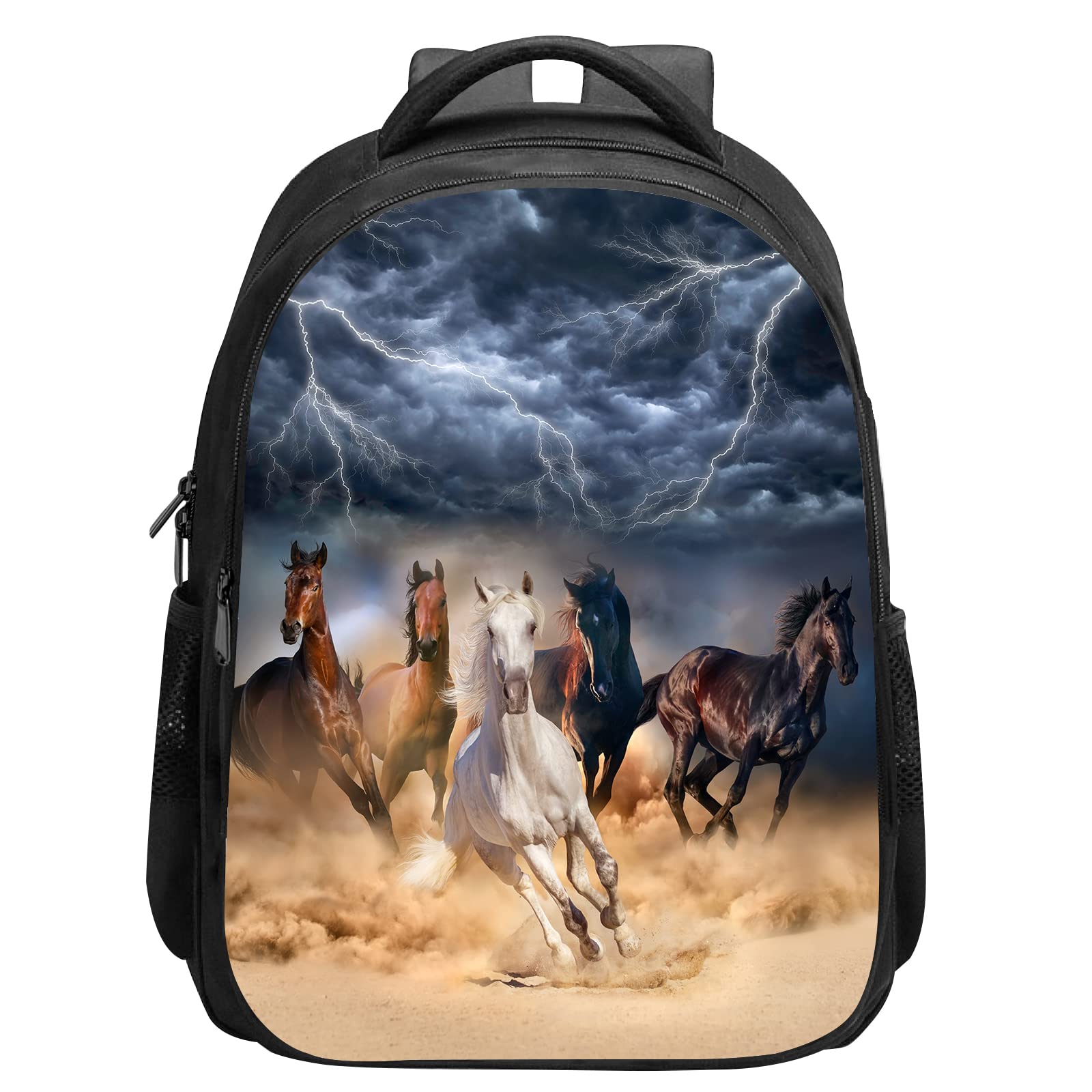 SARA NELL Kids School Backpack for Boys Girls, Durable Bookbag with 2 Main Compartment, Side Pockets, Elementary Backpack