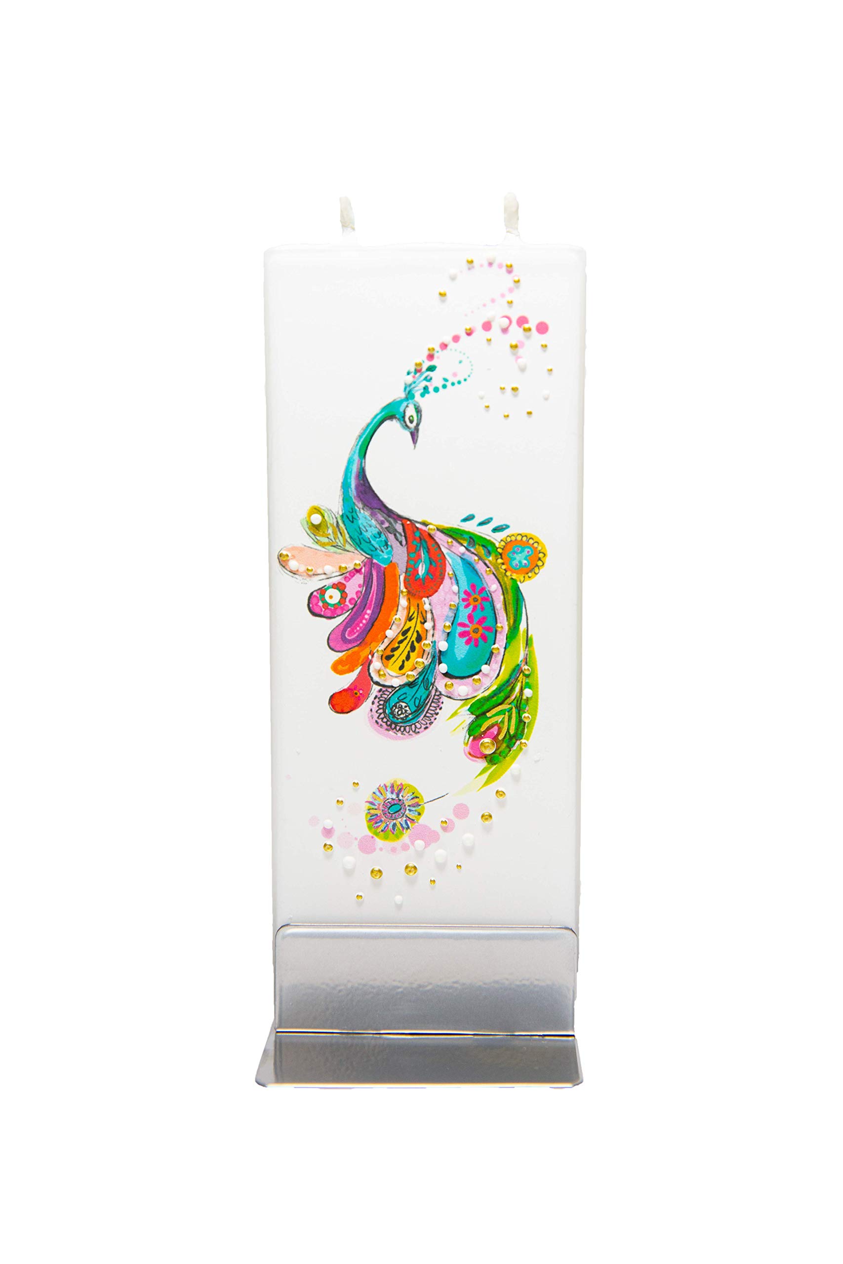 Amazon.com : Flatyz Hand Painted Flat Candle| Unscented, Dripless