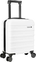 Cabin Max Anode 45 x 36 x 20 cm Hard Shell Lightweight 4 Wheels, Easyjet Cabin Suitcase (Polar White)