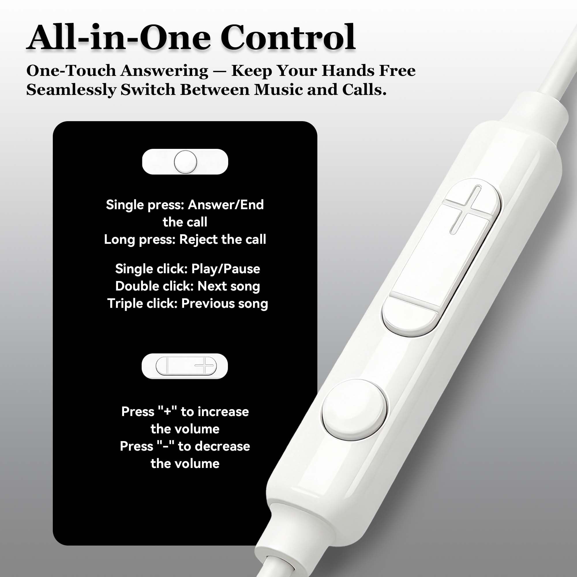 MAS CARNEY Słuchawki douszne przewodowe USB C do iPhone 17e 17 16 15 Pro Max USB C słuchawki douszne przewodowe słuchawki typu C do Apple iPhone 17 Pro Max 17Pro Air 16e 16 Plus 16Pro 15Plus 15Pro