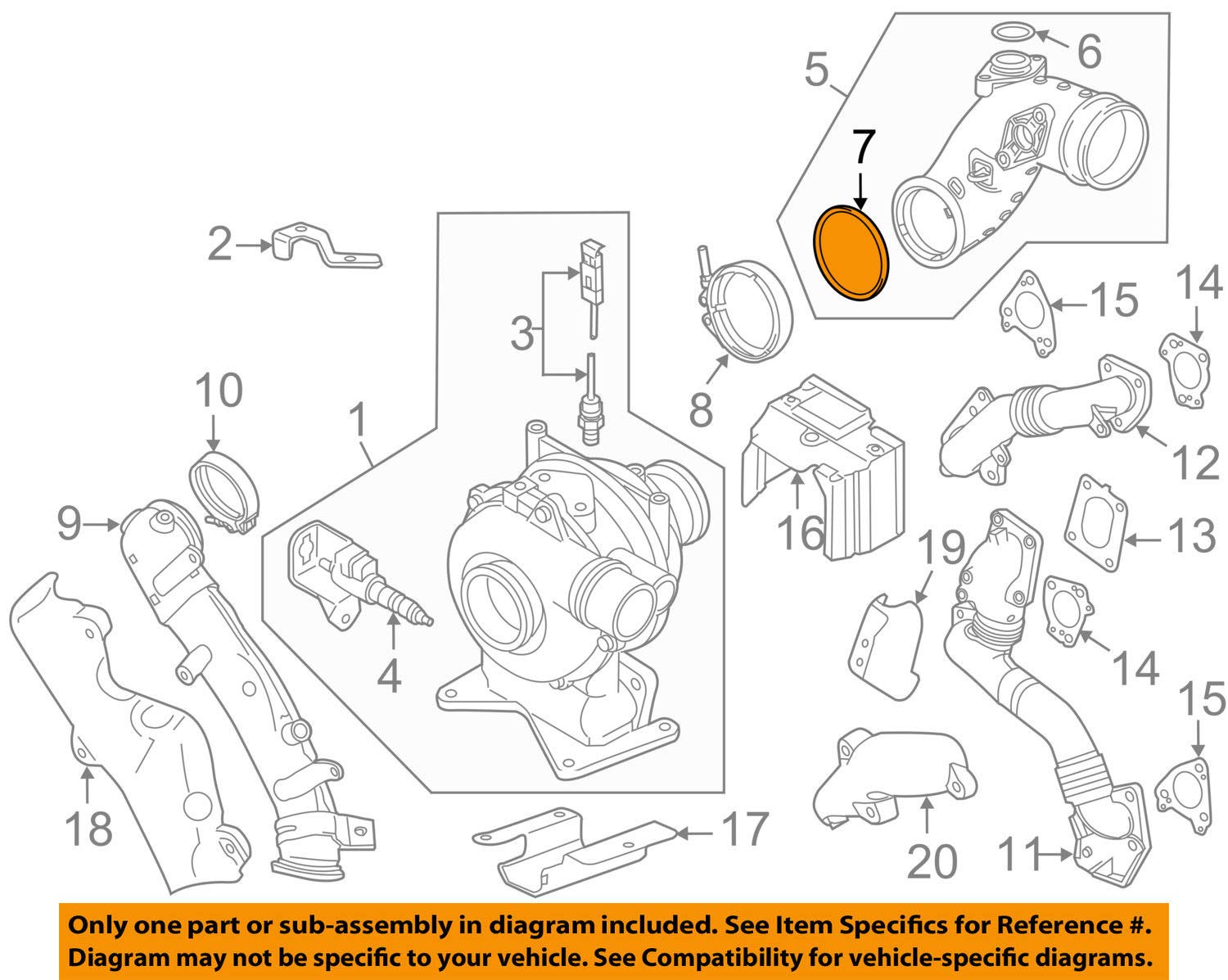 Junta de sellado 12631851 repuesto original para motor de coche 5