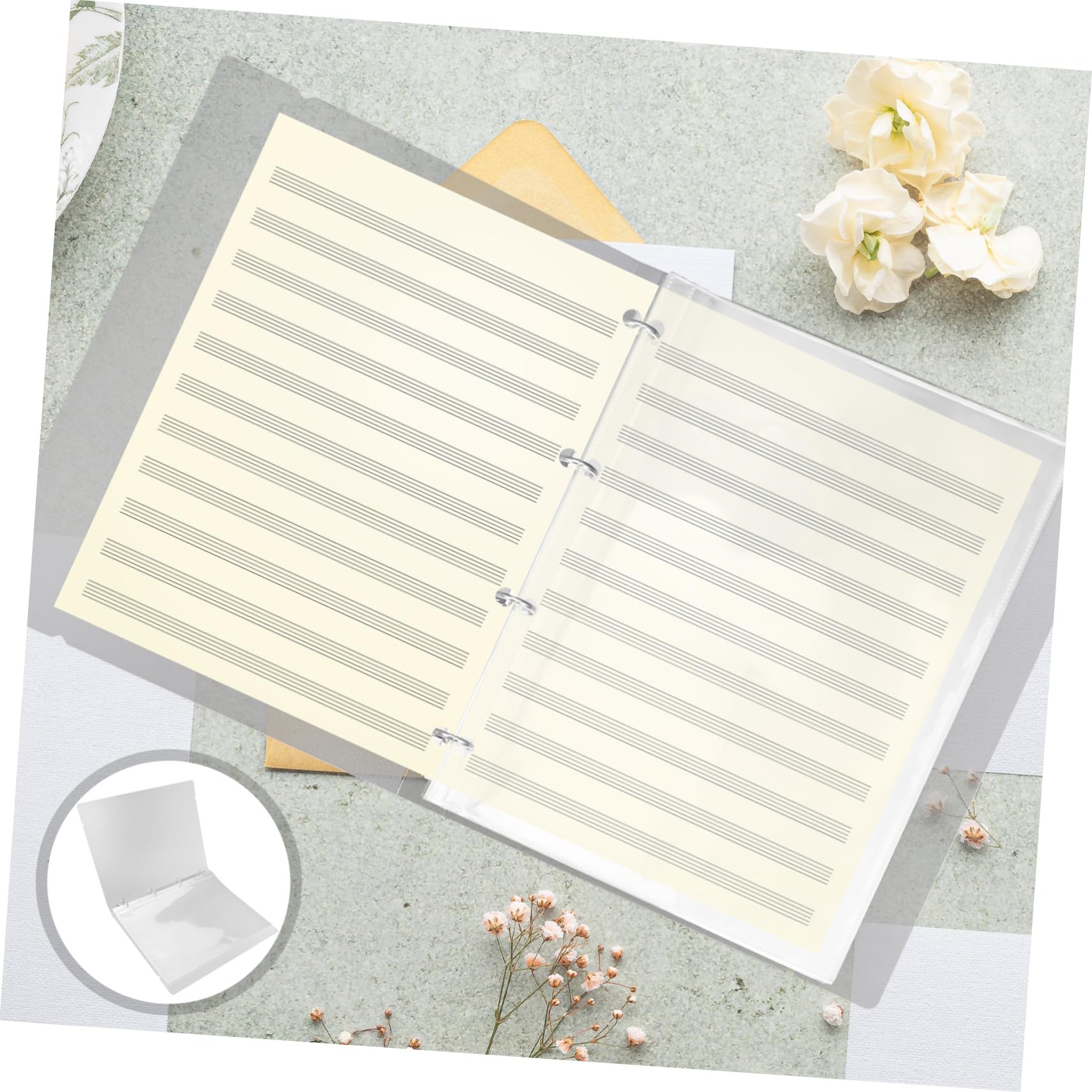 Pp Raccoglitore ad Anelli con 30 Pagine Interne Bianco A4