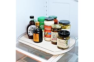 Rectangular Lazy Susan Turntable | Fridge & Countertop Organizer