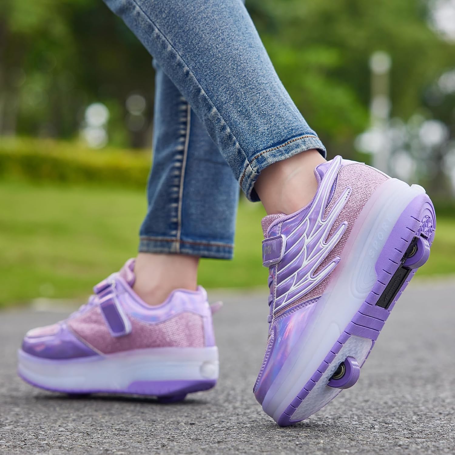 LED Roller Skate Shoes Girls Boys Kids Sneakers with Wheels
