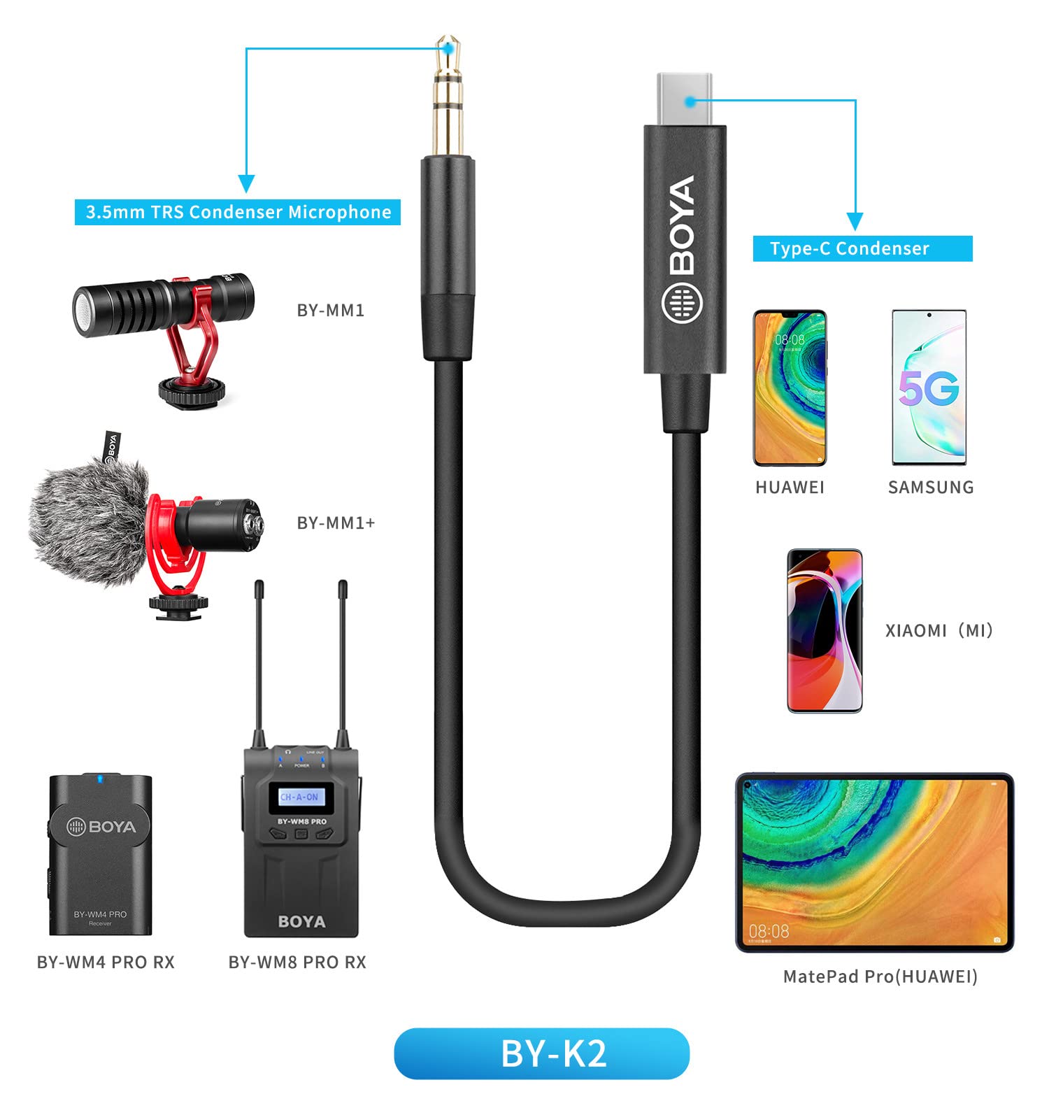 Adattatore audio TRS da 3,5 mm (maschio) a tipo C (maschio)