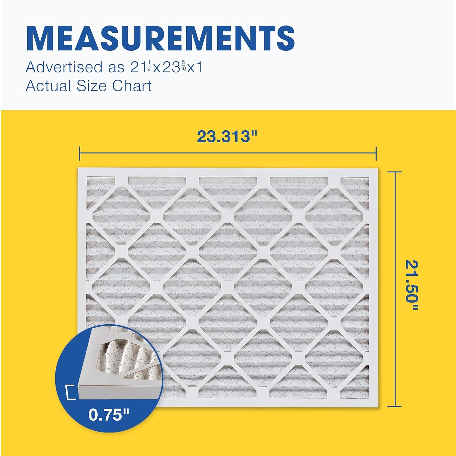 Aerostar MERV 8 Furnace Filters - 6 Pack -5