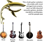 Electric Guitar Capo Zinc Alloy Ukulele Shark Capo No Fret Buzz for Acoustic Classical Guitar Ukulele