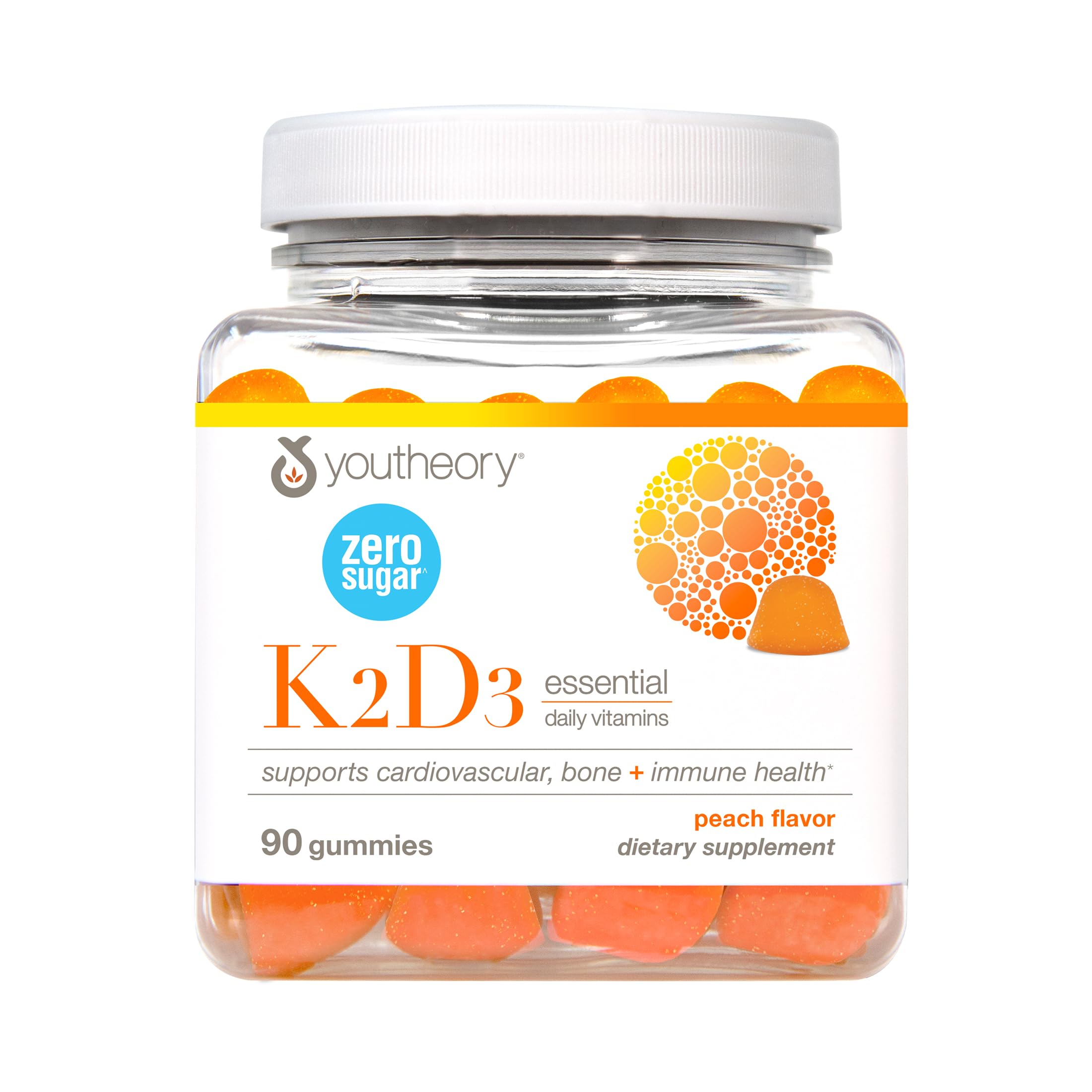 Youtheory K2D3, 90 Vegetarian Capsules, 90-Day Supply 1 Count (Pack of 90)