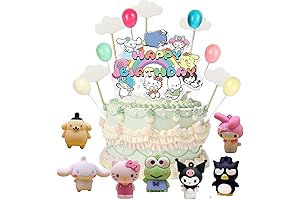 Rainbow Friends Cake Toppers for Birthday Cake Decorations