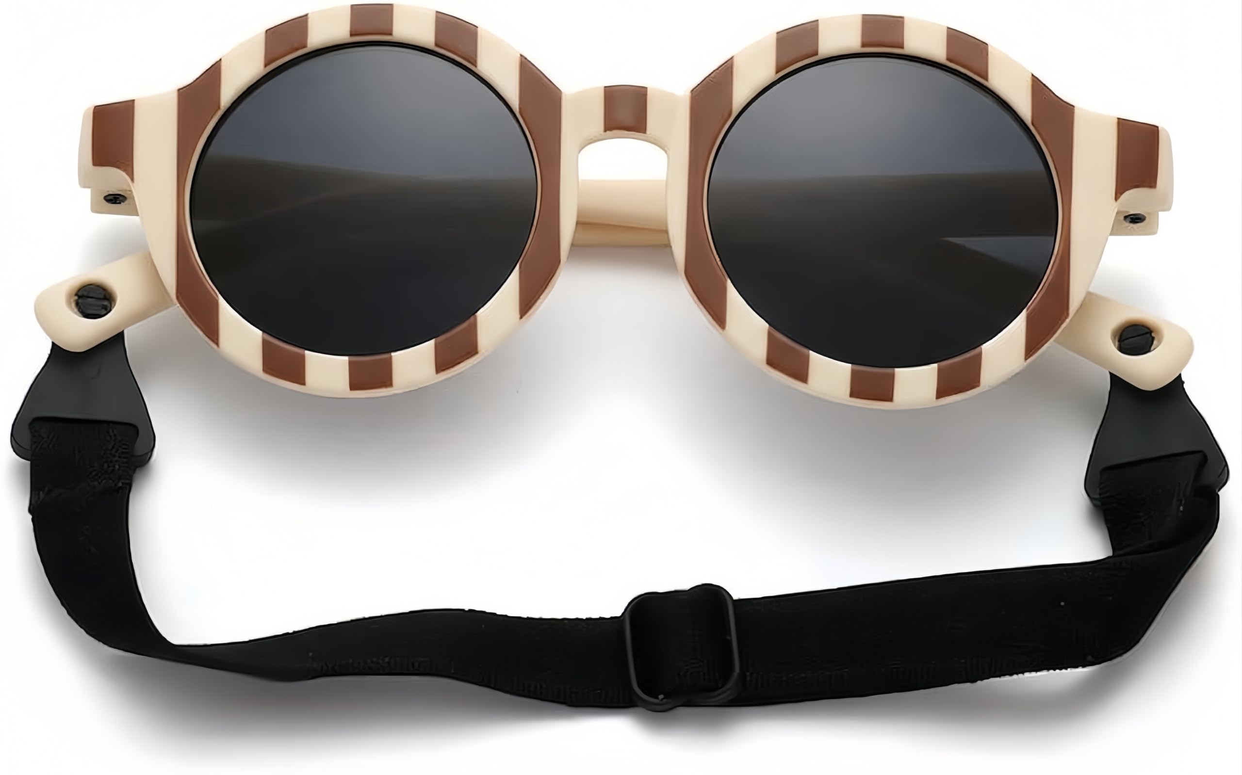 RUISOPE Gafas de Sol Bebe Polarizadas con Correa Ajustable - Protección UV400 Gafas Sol Bebe 0-36 Meses, Recién Nacido y Niños Pequeños, Irrompibles y Seguras