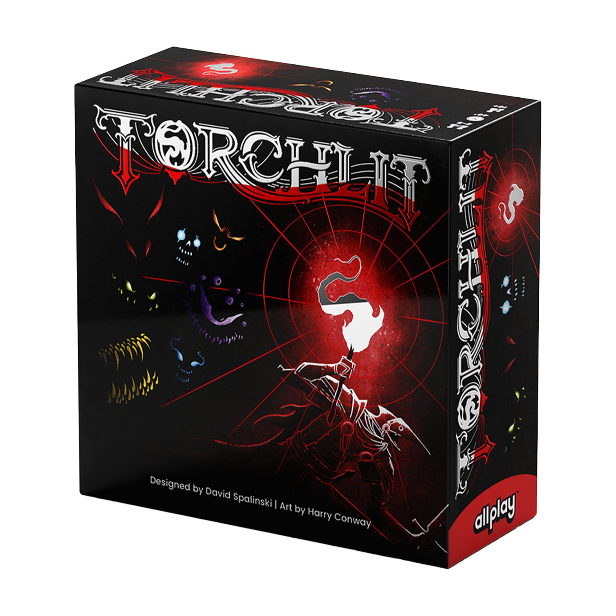AllPlay Torchlit Card Game, Strategic Stitch Game in Fantasy Style, Dungeon Adventure, Treasure Value Control, Illustrated Graphics, 2-5 Players, 40 Minutes