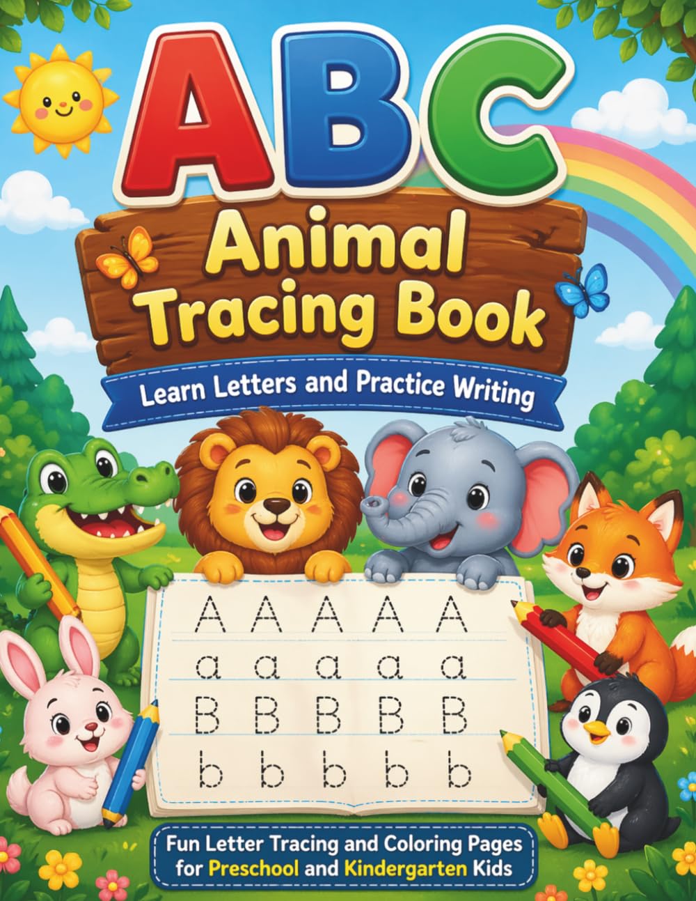 ABC Animal Tracing Book: Learn Letters and Practice Writing