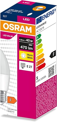 OSRAM LED VALUE CLASSIC B 40 4.9W/2700K E27