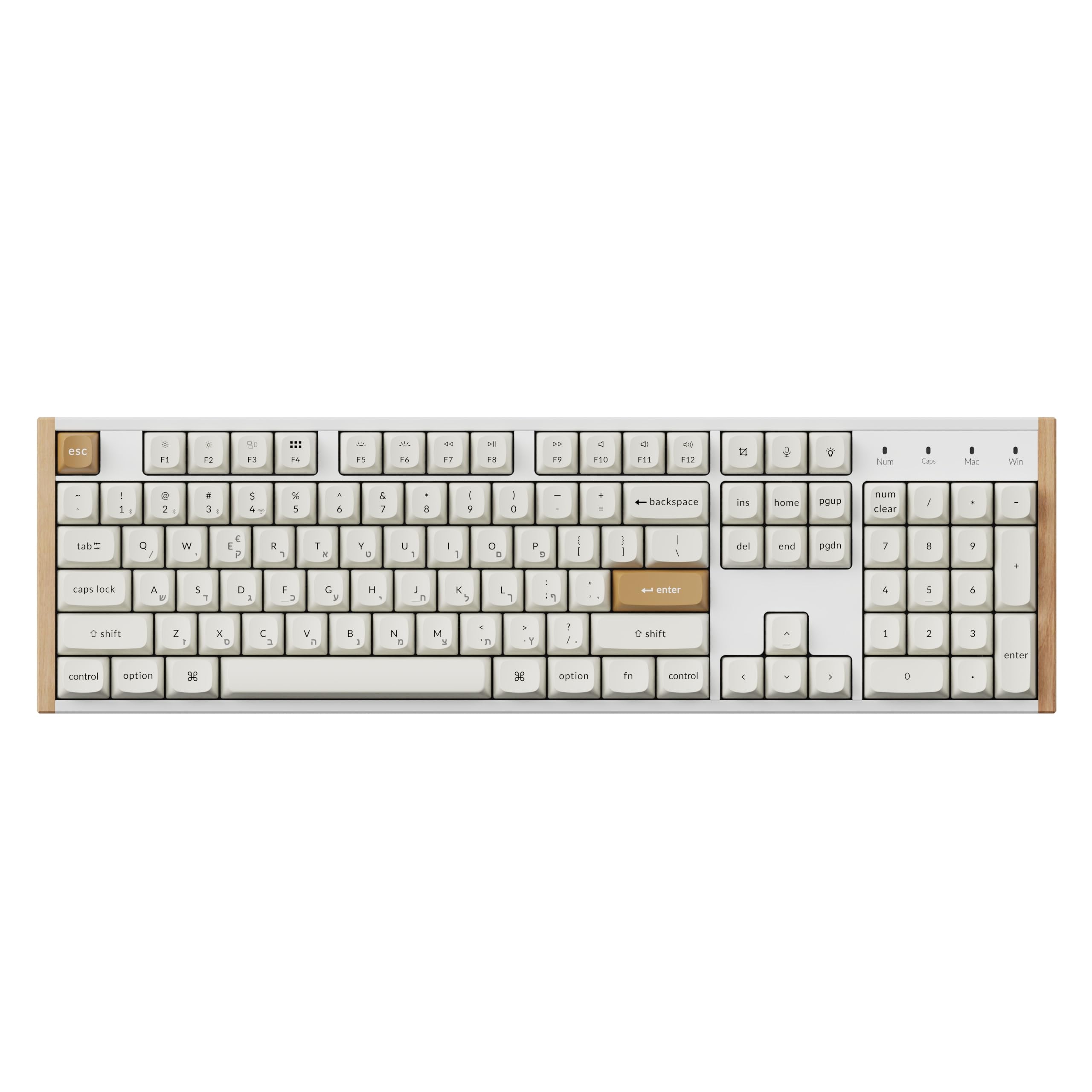 Keychron K10 HE Wireless Magnetic Switch Keyboard | Full-Size 100% Layout | Hall-Effect Gateron Double-Rail Switches | Hot-Swappable | 2.4 GHz/Bluetooth 5.2 / USB-C | English & Arabic Layout