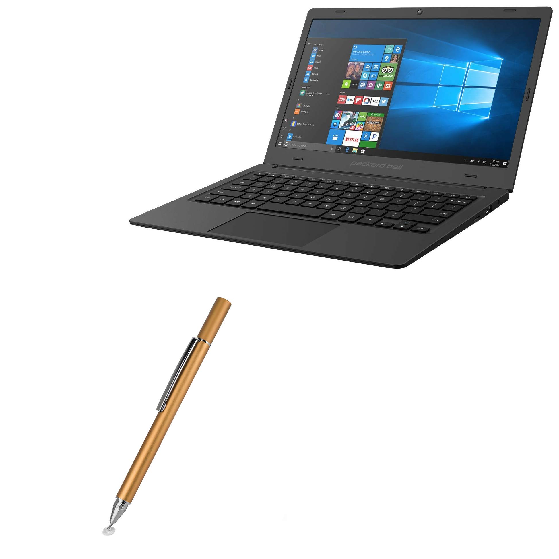 BoxWave Packard Bell CloudBook 11.6 Stylus Pen, [FineTouch Capacitive Stylus] Super Precise Stylus Pen for Packard Bell CloudBook 11.6 - Champagne Gold