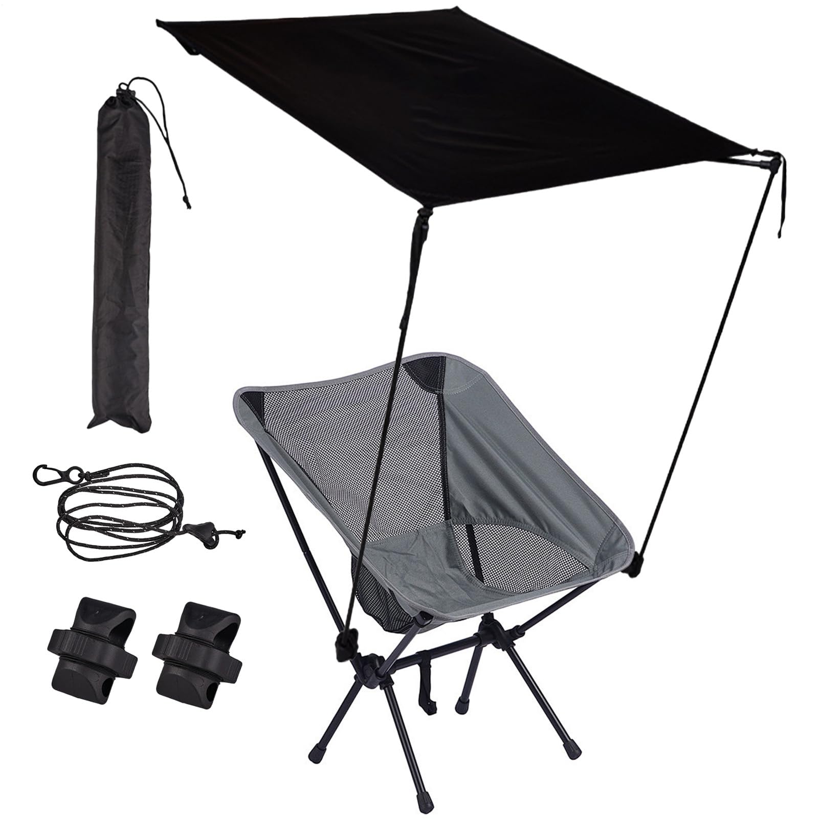 Baldachin für Gartenstühle - Faltbares Campingboot | Tragbarer, schwerer Solar-Hüttenschirm, Gartenstuhl Shelter für Lounge für Erwachsene für Angelreisen
