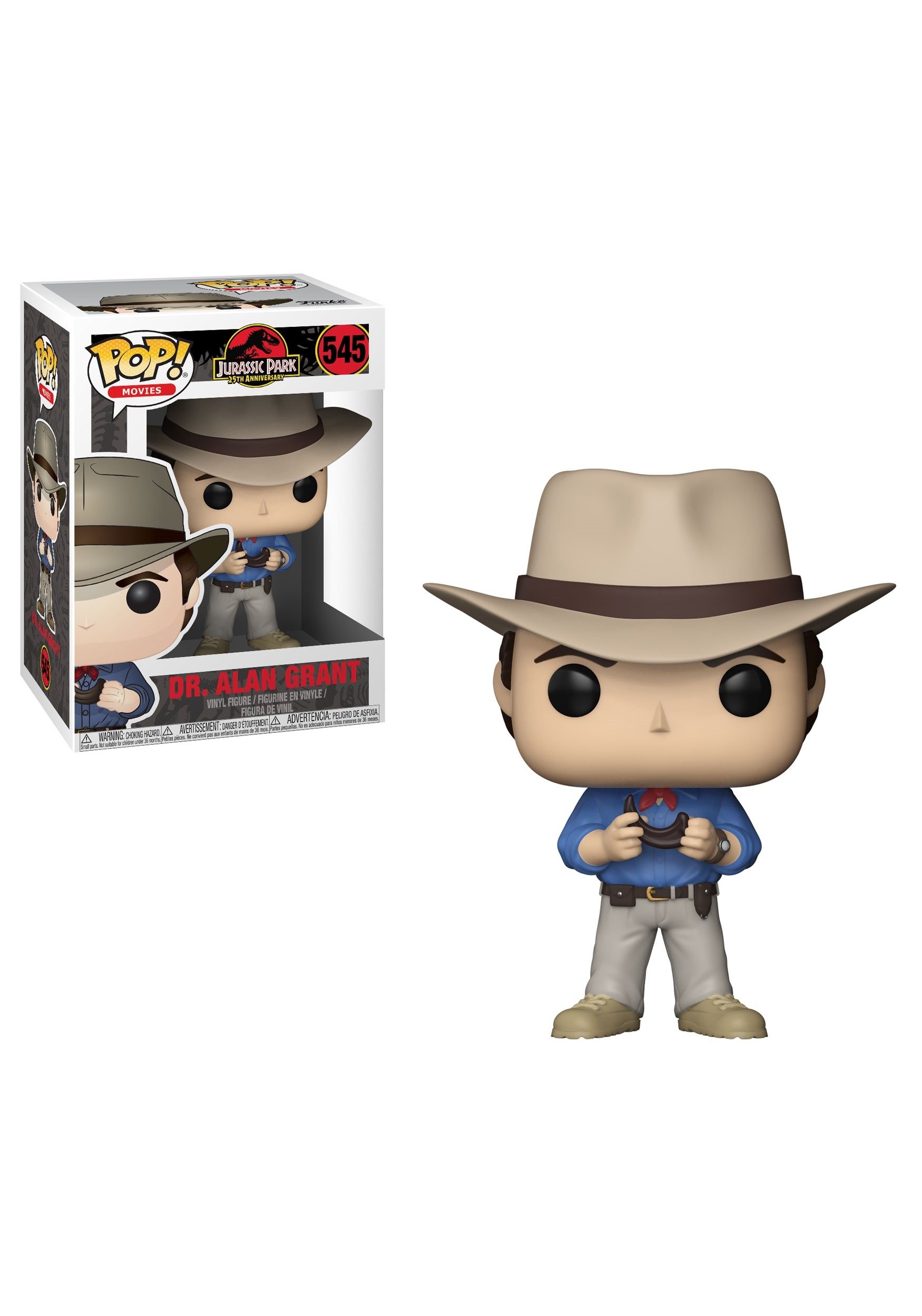 Jurassic Park 26729 Dr Alan Grant Pop Vinyl Figure