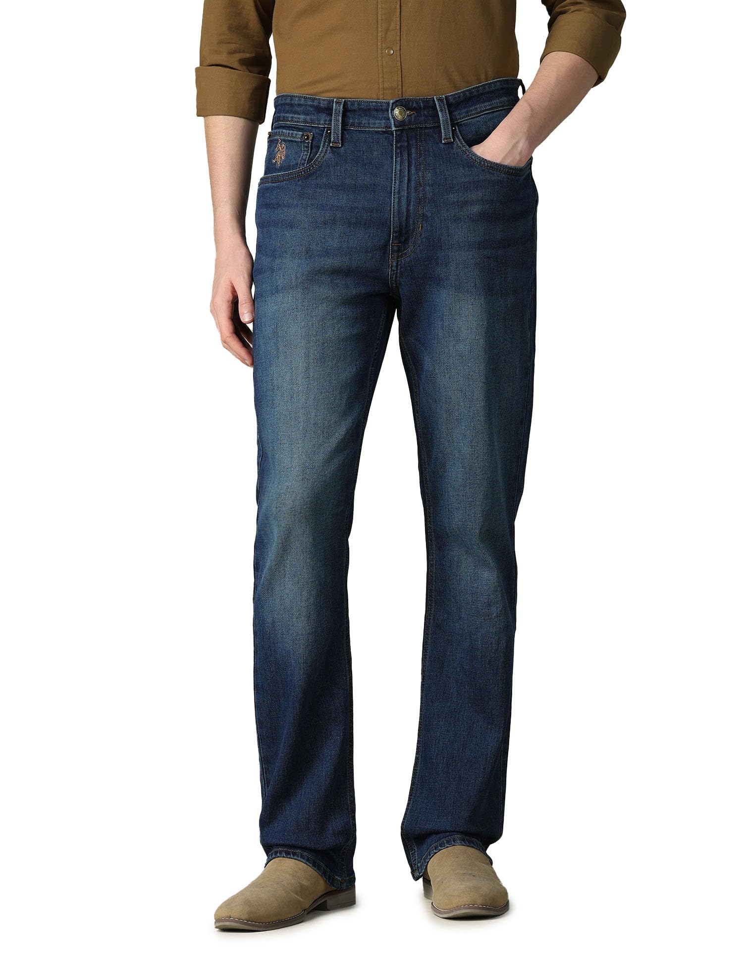 u.s. polo assn. denim co. Men's Connor Bootcut Blue Jeans-picture-13