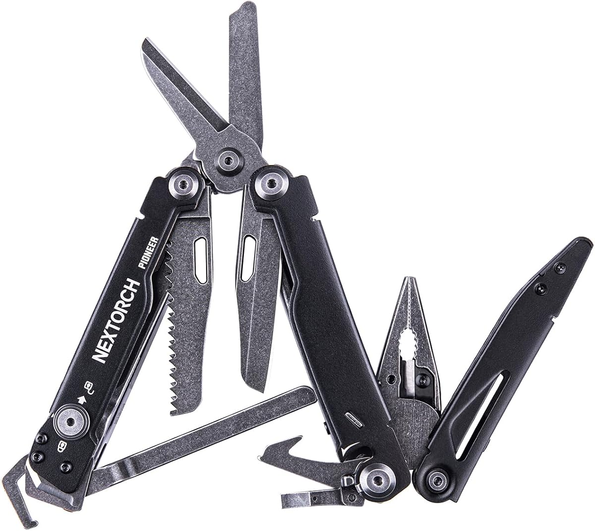 NEXTORCH PIONEER 14-IN-1 Multi-tools Full-Size,Versatile Multi-tool Set with Scissors Needle Nose Pliers Pocket Clip Multi-tool