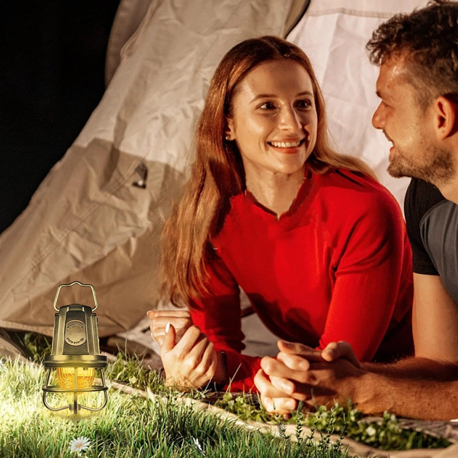 Lampe de Camping Luminaire de Survie avec Fonction d'Atténuation et | Éclairage Extérieur pour Tente Randonnée pour Randonnée Plein Air Panne de Courant Tente Balcon