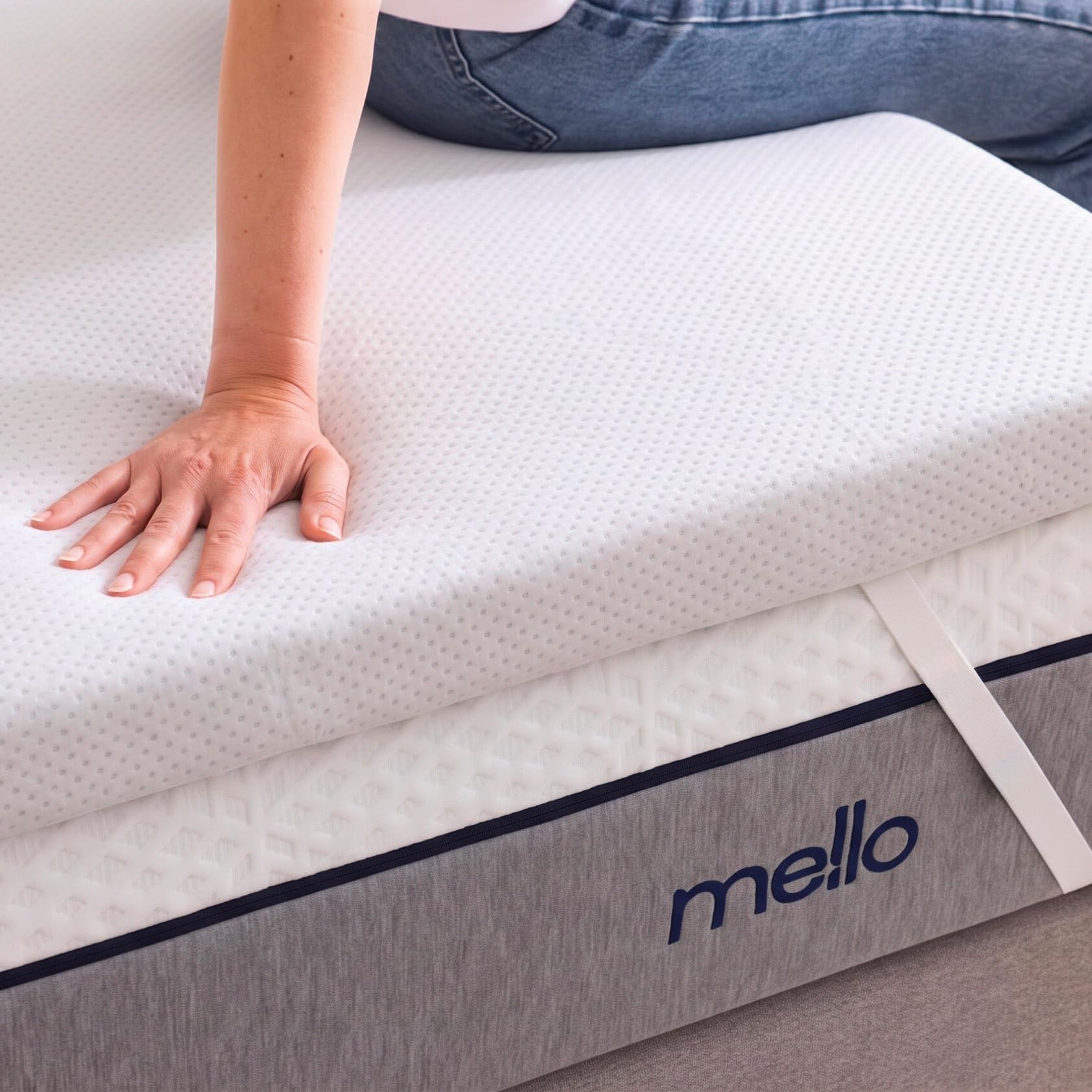 Surmatelas 140 x 190 - Viscosoft Mémo 5cm Mémoire de Forme, Confort Moelleux, Soulage Les Points de Pression, Maintien Optimal, Housse Bambou déhoussable et hypoallergénique
