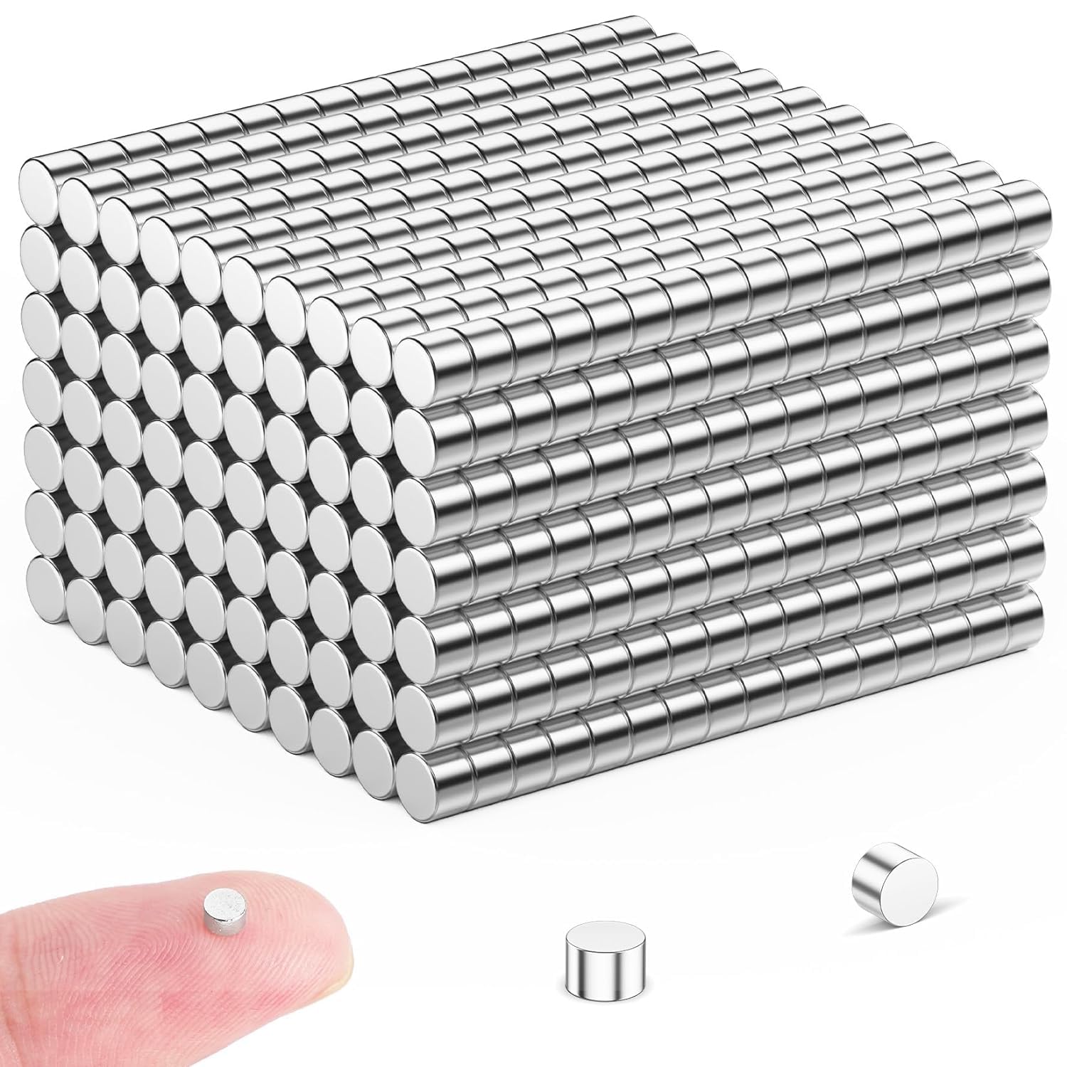 Grtard 200Pack Small Magnets 3x2mm Mini Tiny Magnet, Mini Neodymium Magnets for Whiteboard, Fridge, DIY, Crafts, Office