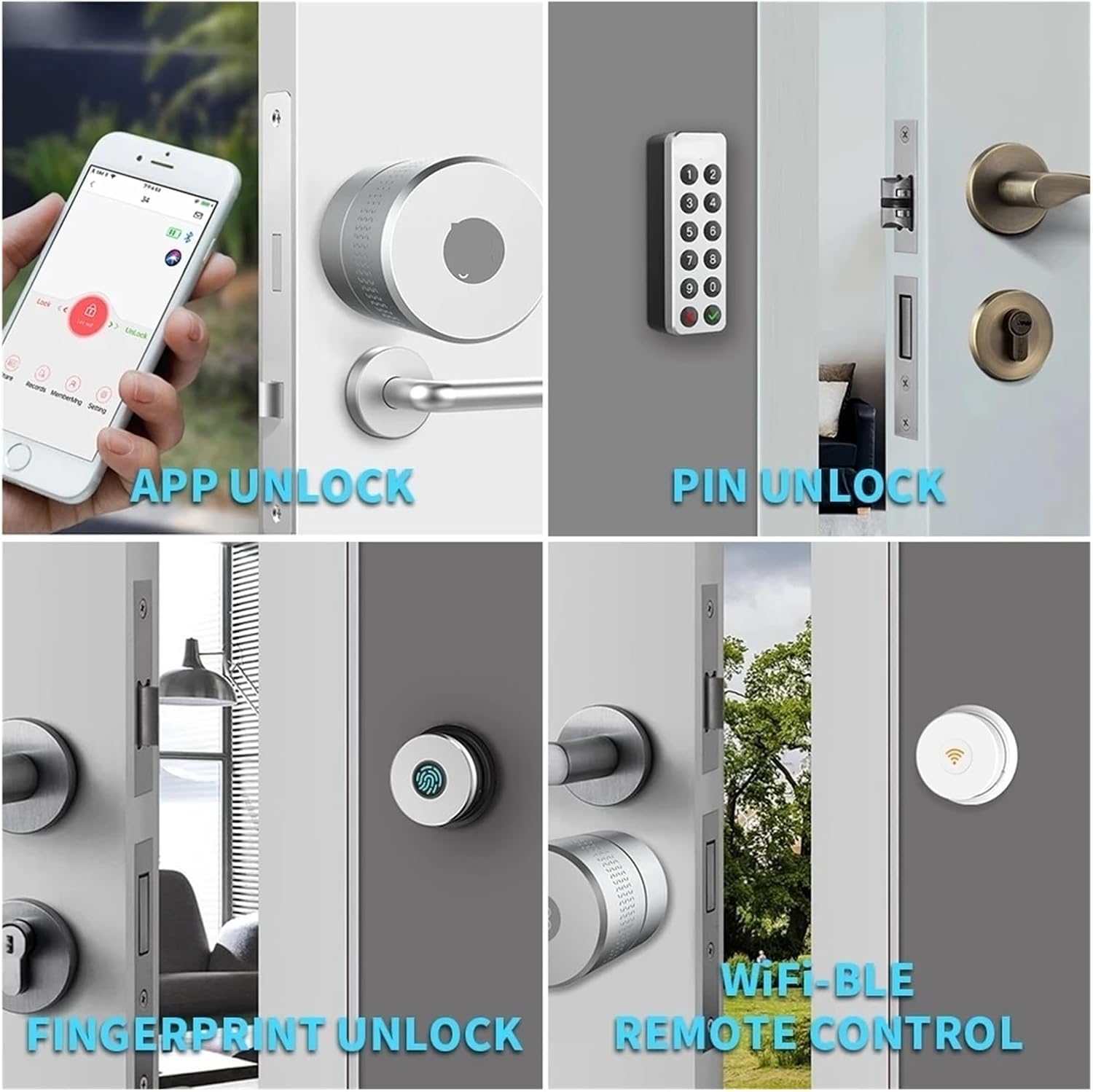 Inteligentny Zamek, Blokada Linii Papilarnych. M530 Inteligentny Zamek Do Drzwi Mały Silnik Tuya Zigbee Smart Lock Blokada Linii Papilarnych Zamek Elektroniczny Użyj Ory, M530 F100 F101
