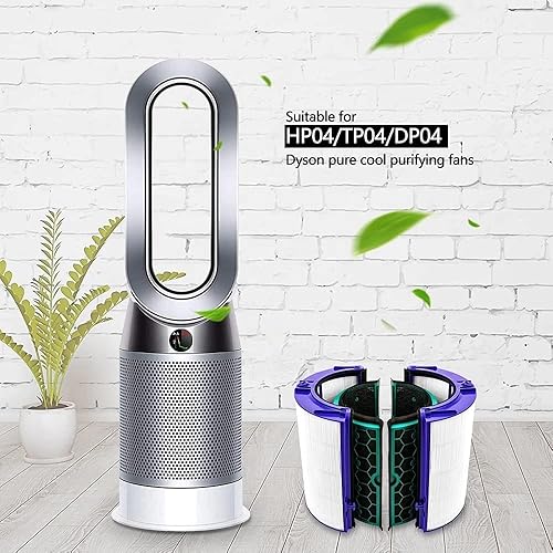 Miniatura 7 de LRFDRESS Filtros HEPA verdaderos para Dyson HP04 TP04 DP04 TP05 DP05 DP05 sellados dos etapas 360 ventilador puro fresco H13 filtro HEPA y filtro de