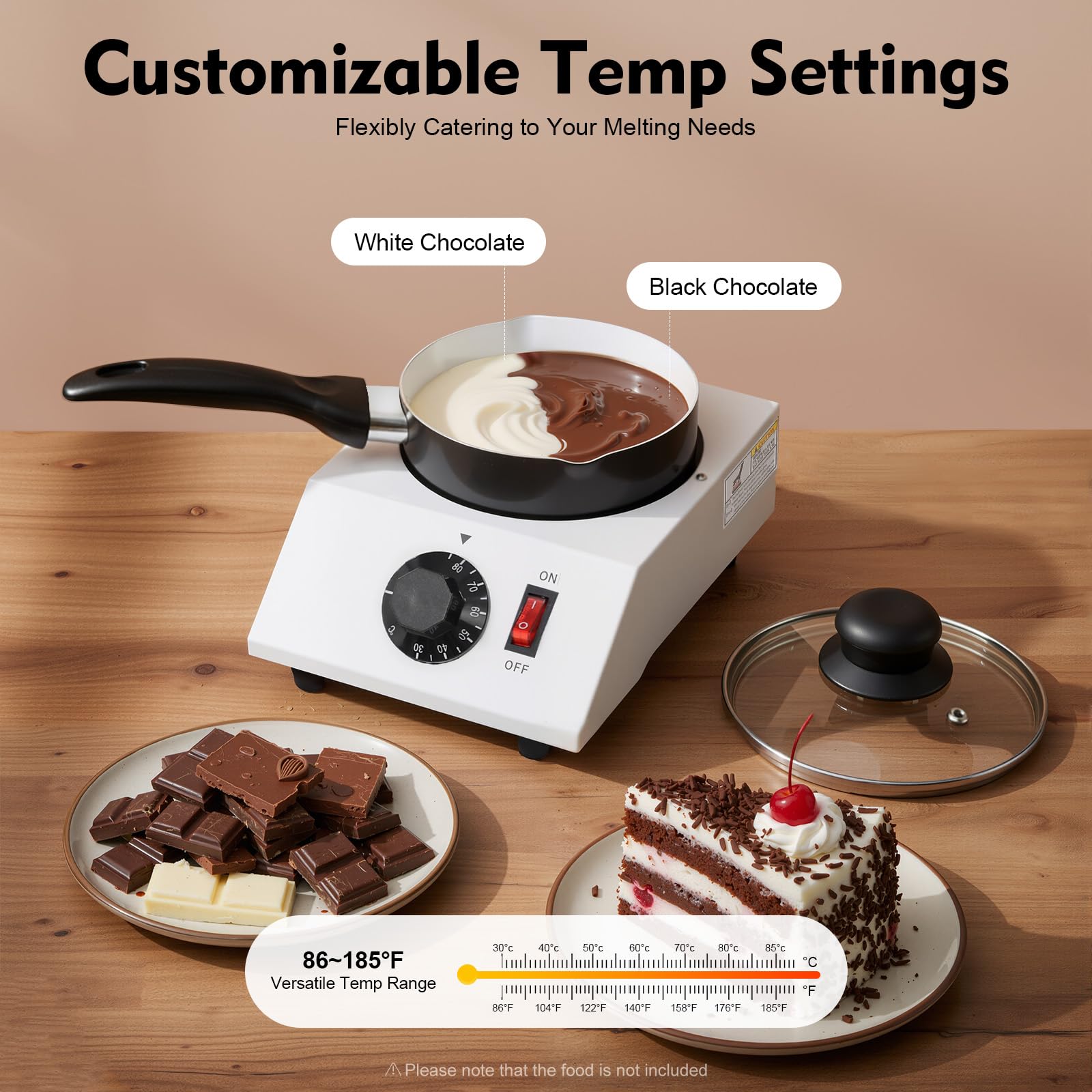 Fondeur à chocolat électrique 40 W pour chocolat, bonbons, chocolat, outil de cuisine