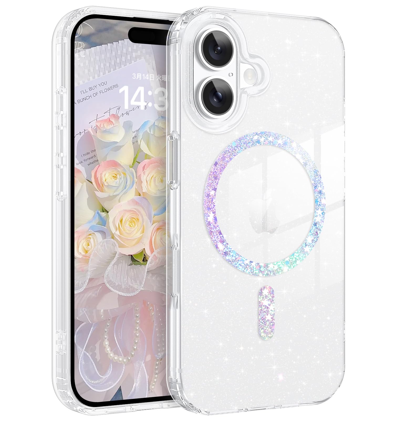 Amazon.co.jp: GUAGUA いphone 17 ケース スターグリッターきらきら