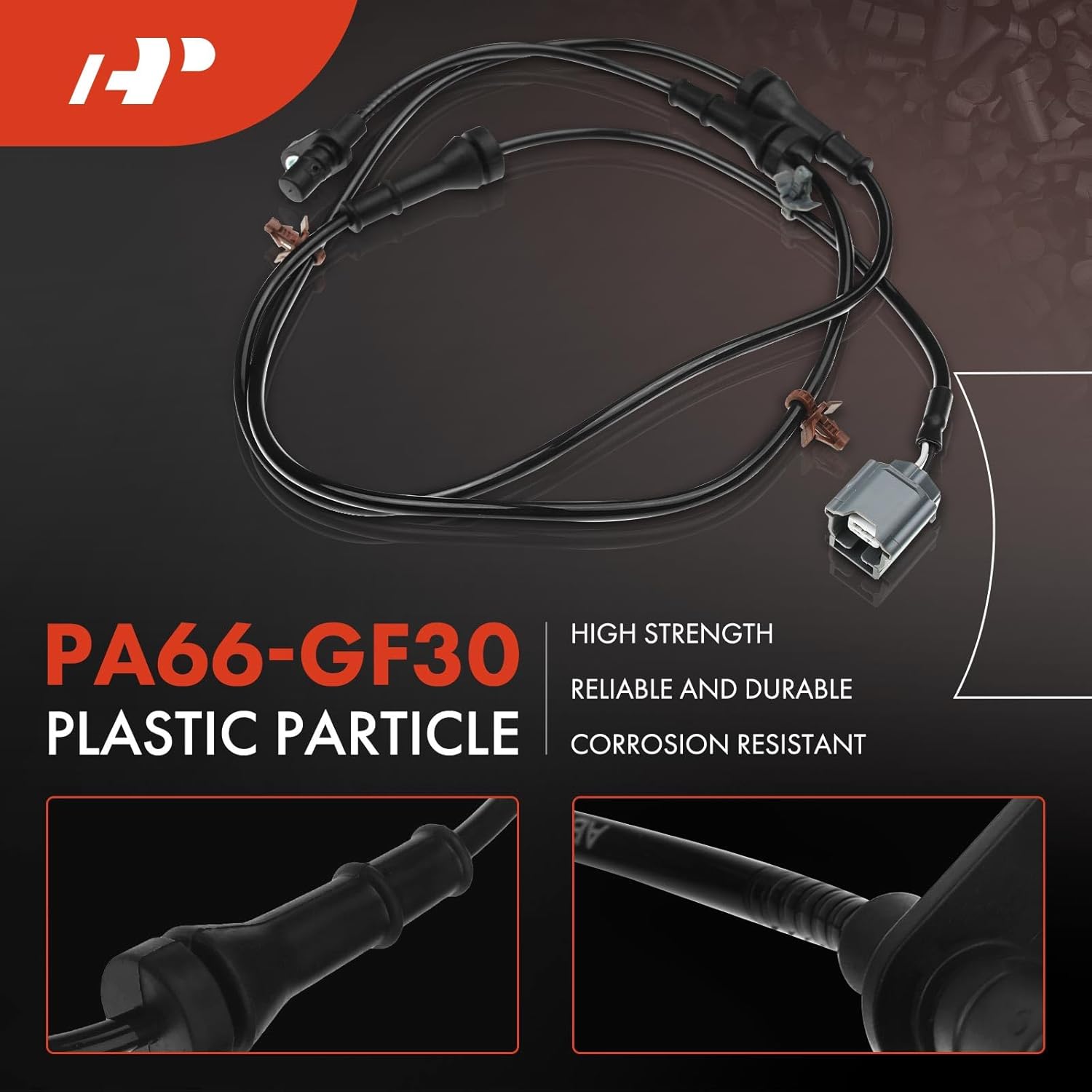 A-Premium Rear Left ABS Wheel Speed Sensor - Compatible with Nissan Models - NV200 2013 2014 2015 2016 2017 2018 2019, 2.0L, Van - Rear Driver Side, Replaces 47901-3LM0A, 479013LM0A