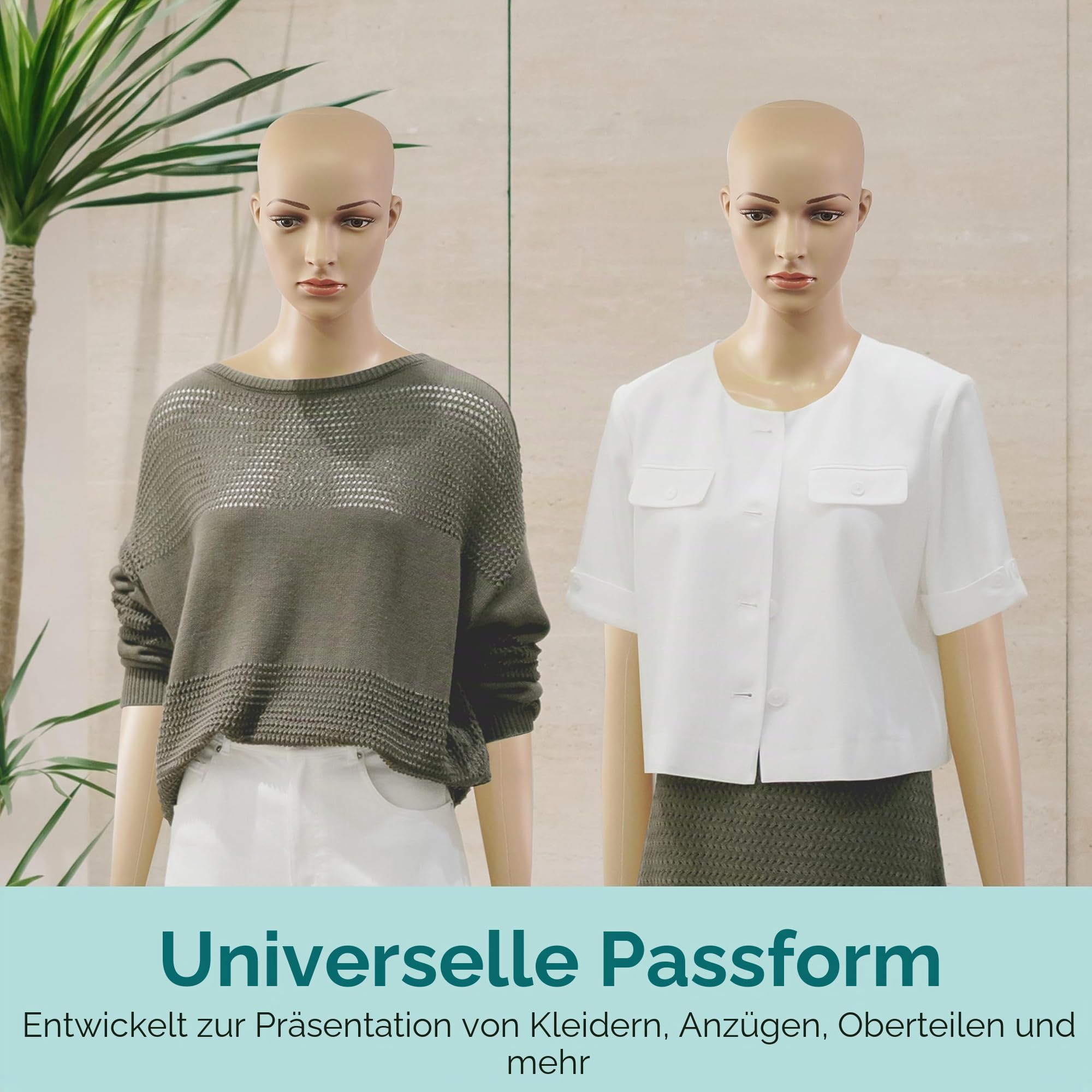 SereneLife Damen-Puppenmodell, 175 cm hoch, Mit verstellbarem Kopf, Flexiblen Extremitäten und abnehmbarem Design, Perfekt für Bekleidungsgeschäfte, Boutiquen, Ausstellungen und mehr