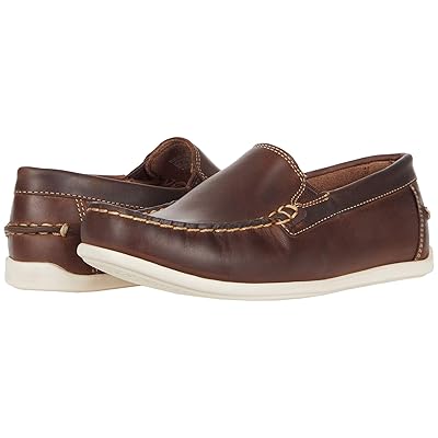 Florsheim Kids Jasper Venetian Jr. (Toddler/Little Kid/Big Kid) Boys Shoes Brown Crazy Horse